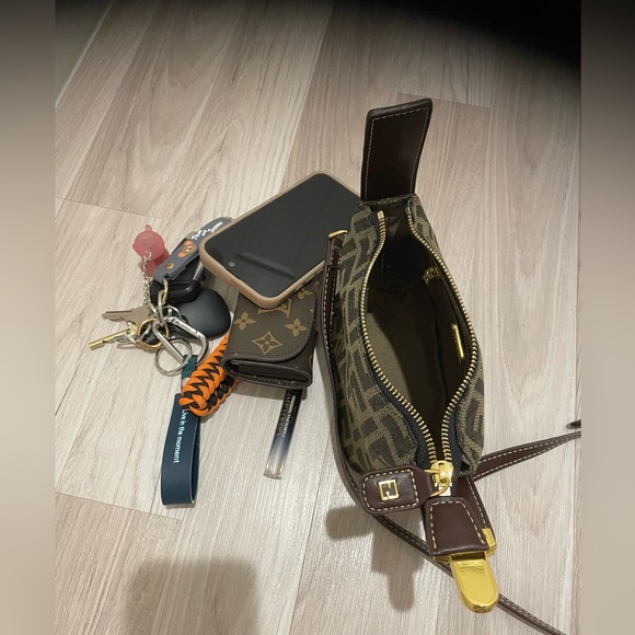 Authentic Fendi Black and Brown Mini Bag with two straps - Picture 16 of 16